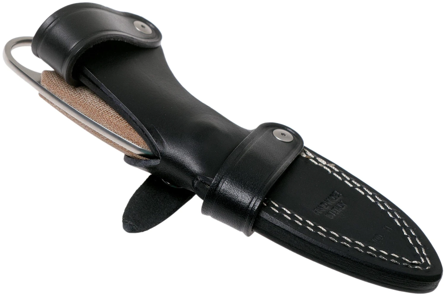 LionSteel H1 Skinner CVN Natural Canvas Micarta Couteau Fixe, Tommaso Rumici Design 7 LionSteel H1 Skinner CVN Natural Canvas Micarta Couteau Fixe, Tommaso Rumici Design – Image 7