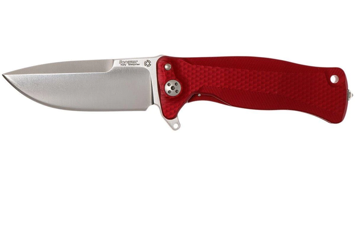 LionSteel SR11 Aluminum Red, Satin Blade, SR11 A RS Couteau De Poche 1 LionSteel SR11 Aluminum Red, Satin Blade, SR11 A RS Couteau De Poche