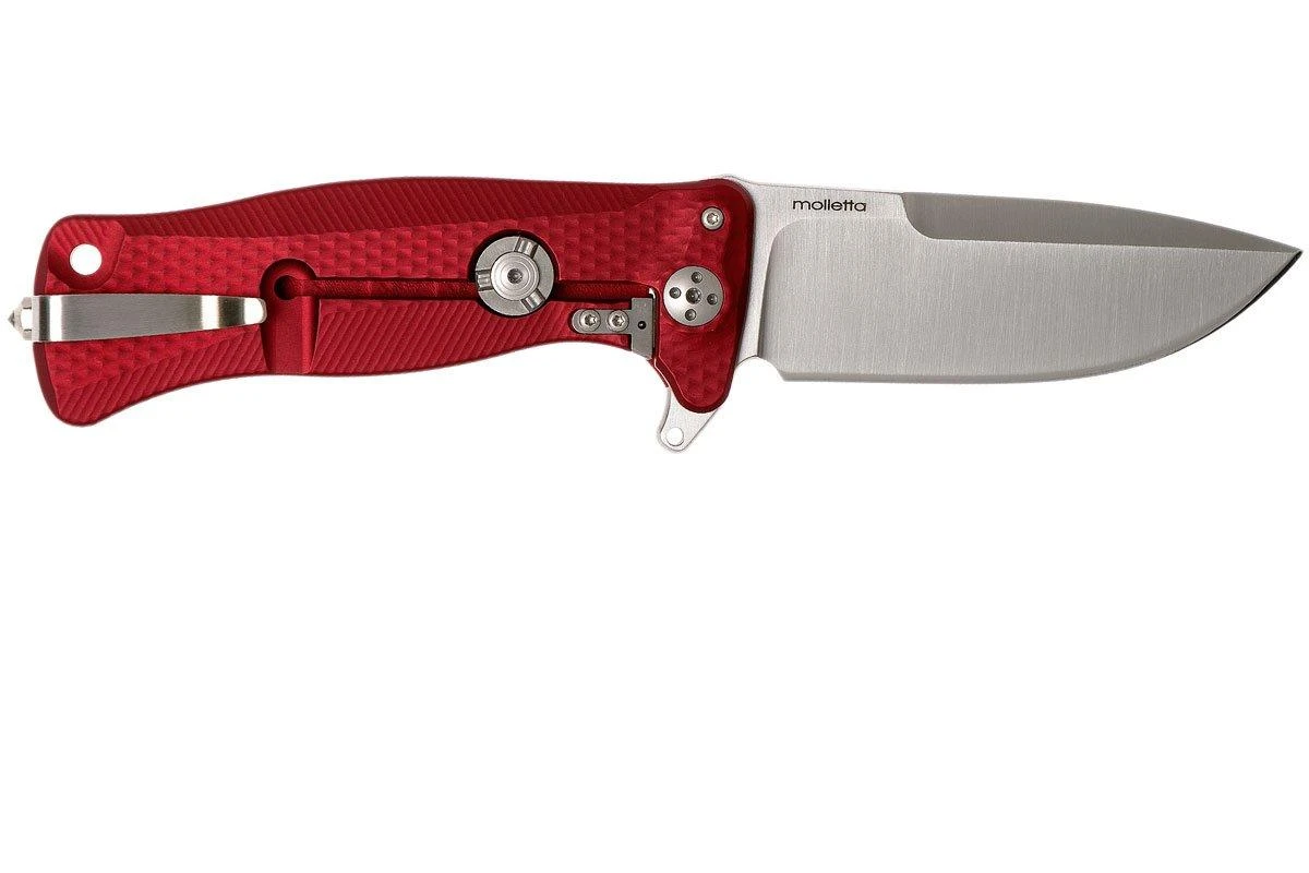 LionSteel SR11 Aluminum Red, Satin Blade, SR11 A RS Couteau De Poche 2 LionSteel SR11 Aluminum Red, Satin Blade, SR11 A RS Couteau De Poche – Image 2