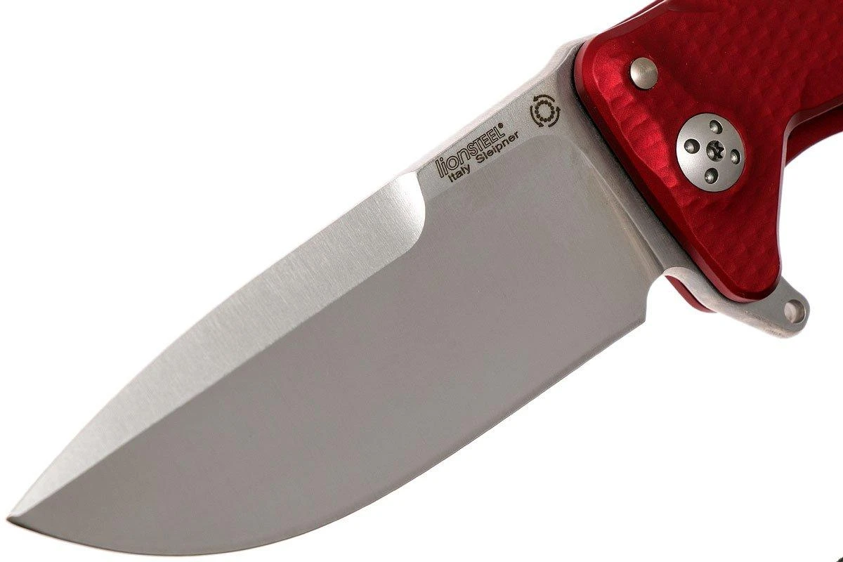 LionSteel SR11 Aluminum Red, Satin Blade, SR11 A RS Couteau De Poche 3 LionSteel SR11 Aluminum Red, Satin Blade, SR11 A RS Couteau De Poche – Image 3