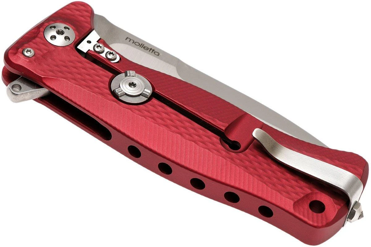 LionSteel SR11 Aluminum Red, Satin Blade, SR11 A RS Couteau De Poche 4 LionSteel SR11 Aluminum Red, Satin Blade, SR11 A RS Couteau De Poche – Image 4