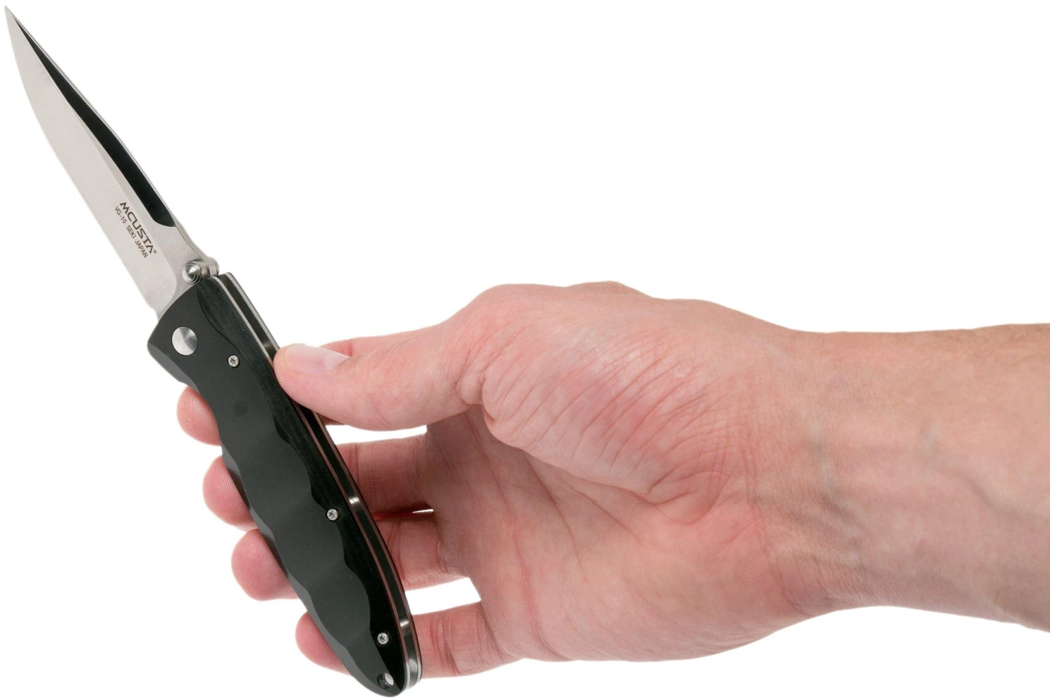 Mcusta MC-17V Classic Wave, Black Pakkawood Couteau De Poche 8 Mcusta MC-17V Classic Wave, Black Pakkawood Couteau De Poche – Image 8