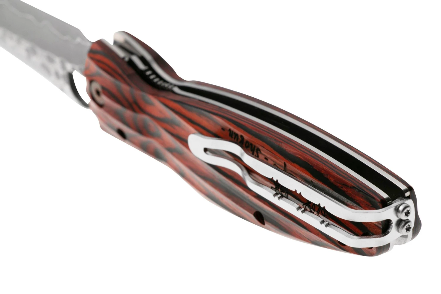 Mcusta MC-0183G Sengoku Tokugawa Ieyasu SPG2, Red Pakkawood, Couteau De Gentleman 4 Mcusta MC-0183G Sengoku Tokugawa Ieyasu SPG2, Red Pakkawood, Couteau De Gentleman – Image 4