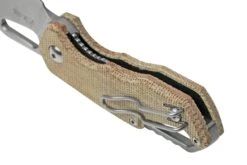 MKM Isonzo FX03M-3NC Clippoint M390, Natural Canvas Micarta Couteau De Poche, Jesper Voxnaes Design 9 MKM Isonzo FX03M-3NC Clippoint M390, Natural Canvas Micarta Couteau De Poche, Jesper Voxnaes Design -Couteaux Soldes Boutique MMK FX03M 3NC 04 mkm