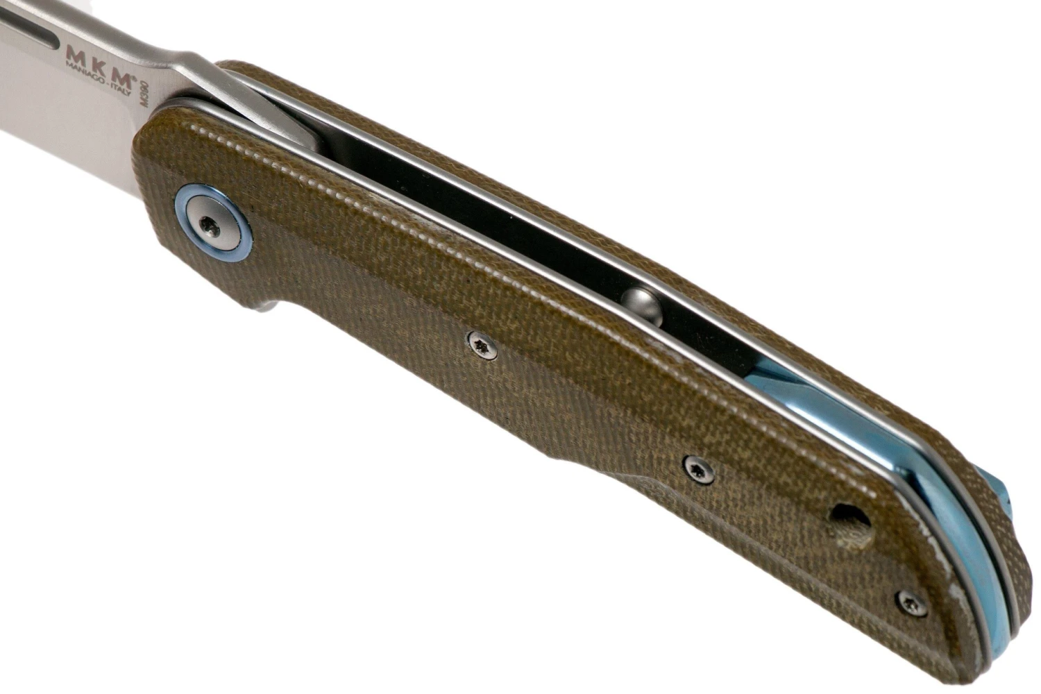 MKM Clap LS01-GC Green Canvas Micarta Couteau De Poche, Bob Terzuola Design 7 MKM Clap LS01-GC Green Canvas Micarta Couteau De Poche, Bob Terzuola Design – Image 7