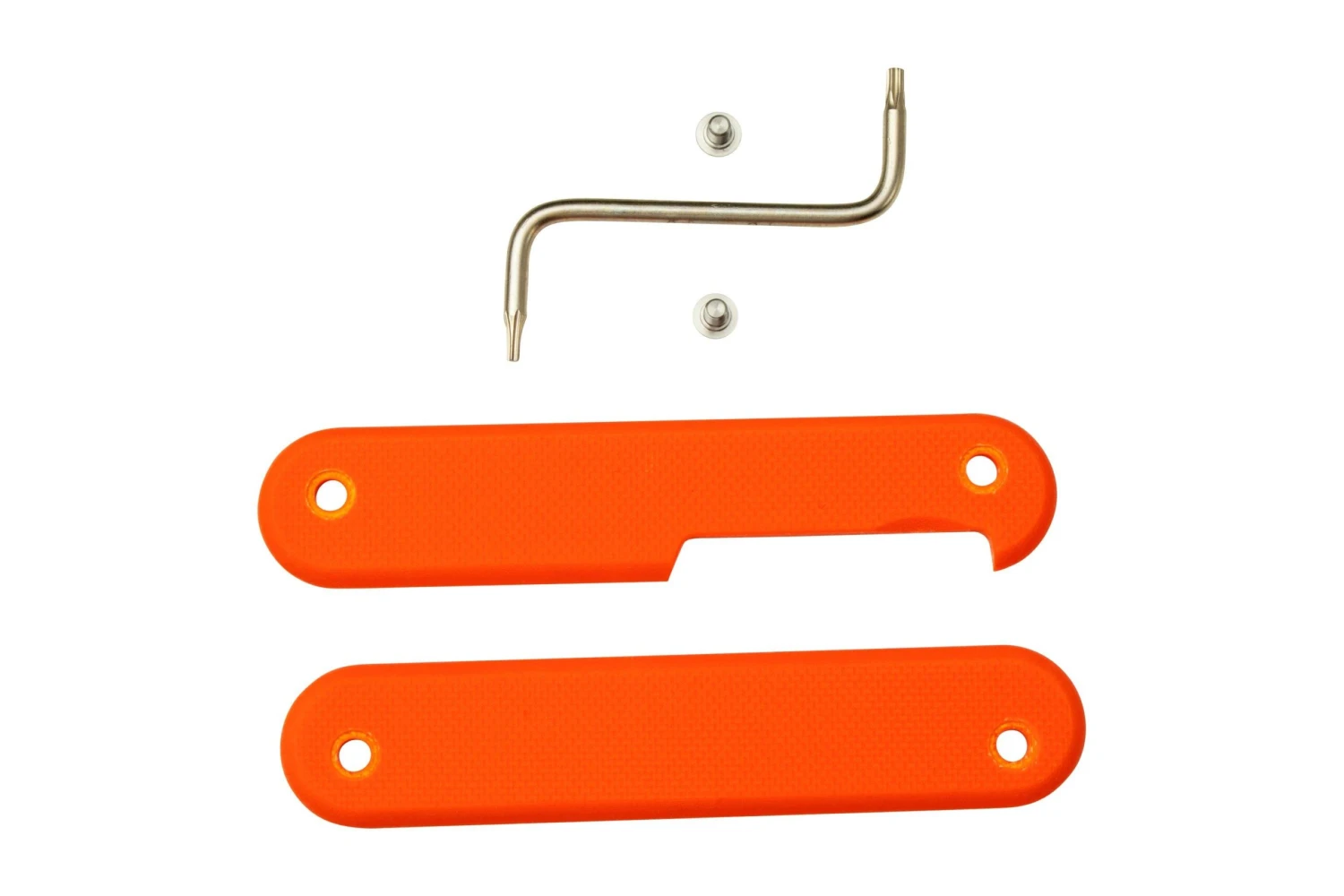 MKM Malga 6 Orange G10 Plaquettes De Manche 3 MKM Malga 6 Orange G10 Plaquettes De Manche – Image 3