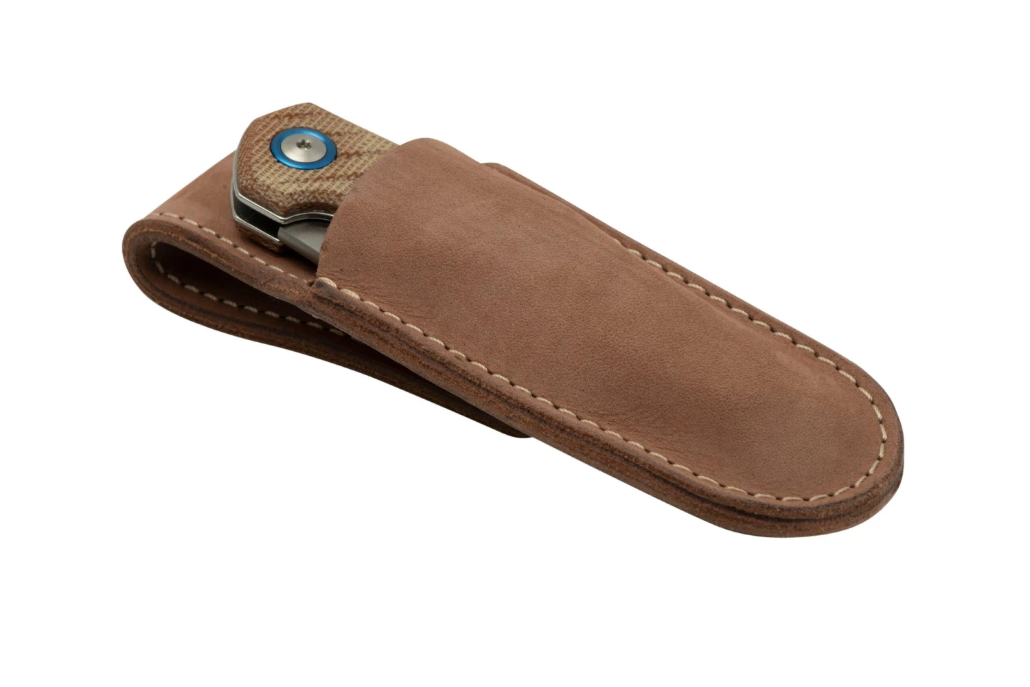 MKM Root RT-NC Satin Natural Canvas Micarta, Couteau De Poche, Jens Anso Design 7 MKM Root RT-NC Satin Natural Canvas Micarta, Couteau De Poche, Jens Anso Design – Image 7