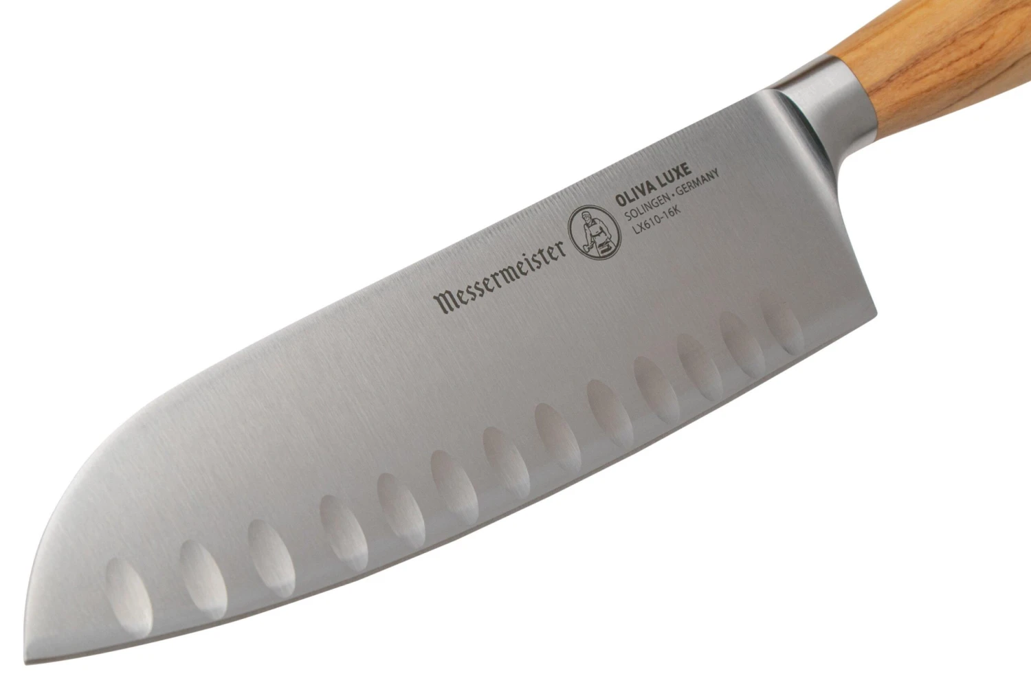 Messermeister Oliva Luxe LX610-16K Santoku à Alvéoles, 16 Cm 3 Messermeister Oliva Luxe LX610-16K Santoku à Alvéoles, 16 Cm – Image 3