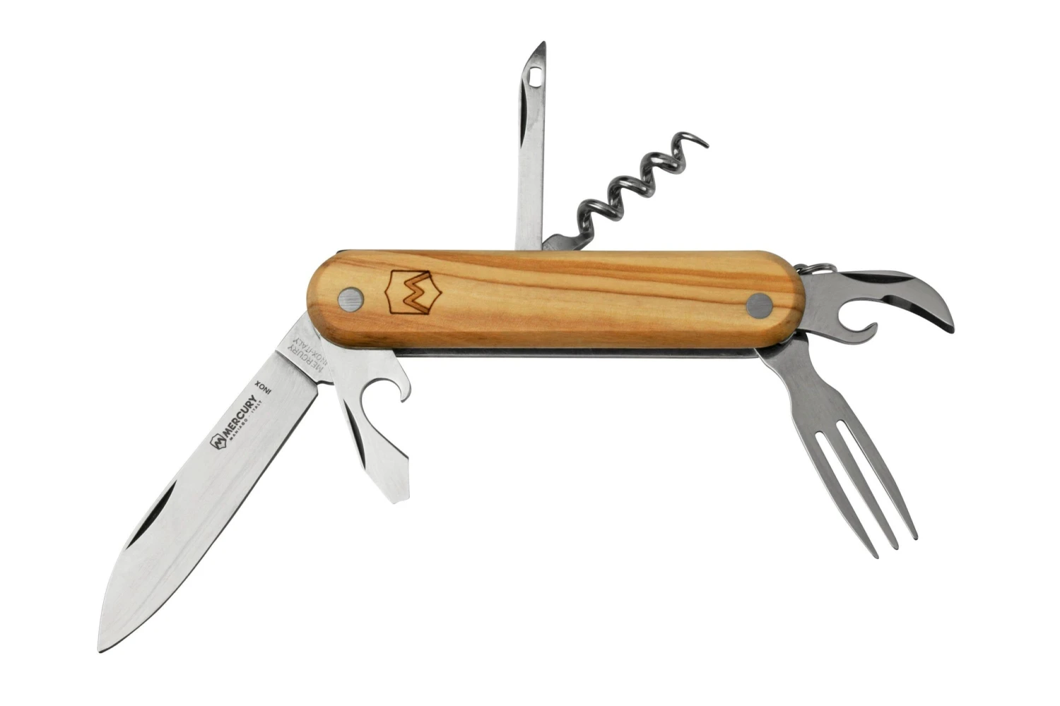 Mercury Multi-Tool Knife 913-6LC Olive Wood, 6 Fonctions, Couteau De Poche 1 Mercury Multi-Tool Knife 913-6LC Olive Wood, 6 Fonctions, Couteau De Poche