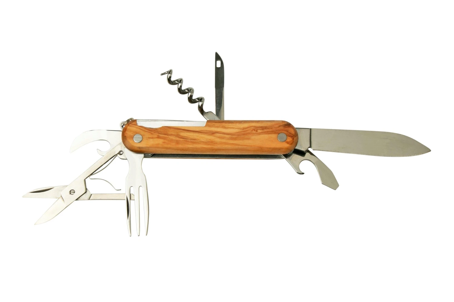 Mercury Multi-Tool Knife 913-7LC Olive Wood, 7 Fonctions, Couteau De Poche 2 Mercury Multi-Tool Knife 913-7LC Olive Wood, 7 Fonctions, Couteau De Poche – Image 2