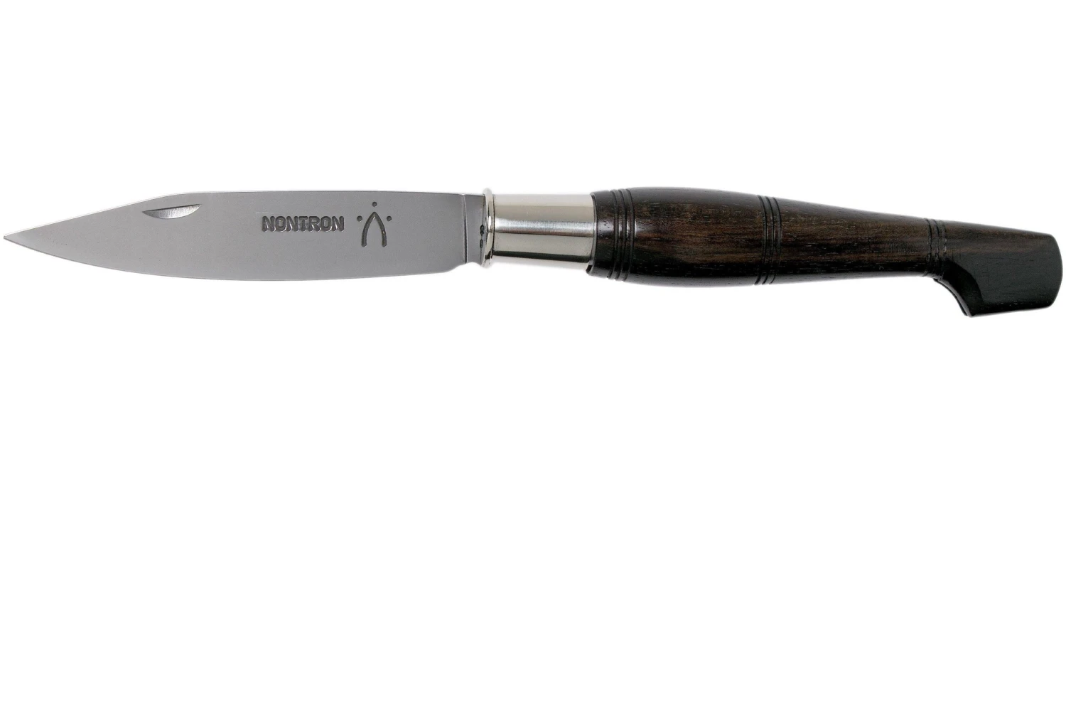 Nontron No. 25 Nickel Silver Turning Ferrule, Marquetry Ebony Aluminium, Double Ferrule NN25DVEBALU Couteau De Poche 1 Nontron No. 25 Nickel Silver Turning Ferrule, Marquetry Ebony Aluminium, Double Ferrule NN25DVEBALU Couteau De Poche