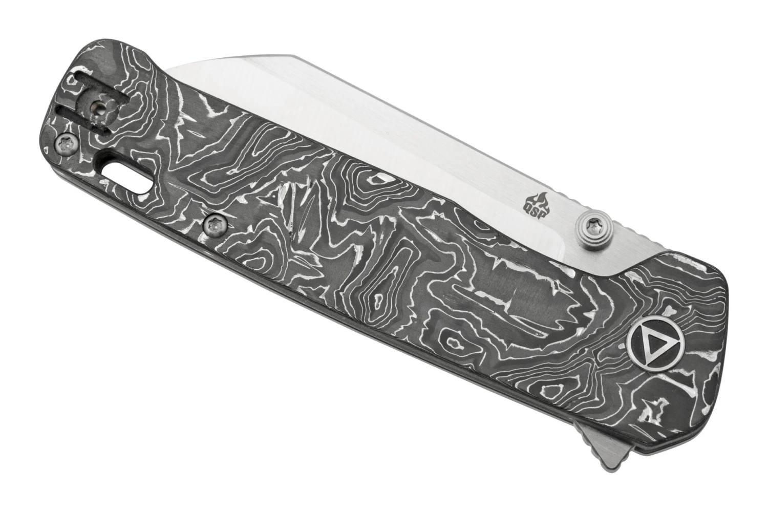 QSP Knife Penguin XL QS130XL-D1, Satin 20CV, Aluminum Foil Carbonfiber, Couteau De Poche 6 QSP Knife Penguin XL QS130XL-D1, Satin 20CV, Aluminum Foil Carbonfiber, Couteau De Poche – Image 6