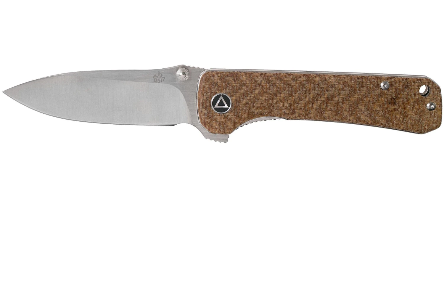 QSP Knife Hawk QS131-G Brown Micarta Couteau De Poche 1 QSP Knife Hawk QS131-G Brown Micarta Couteau De Poche