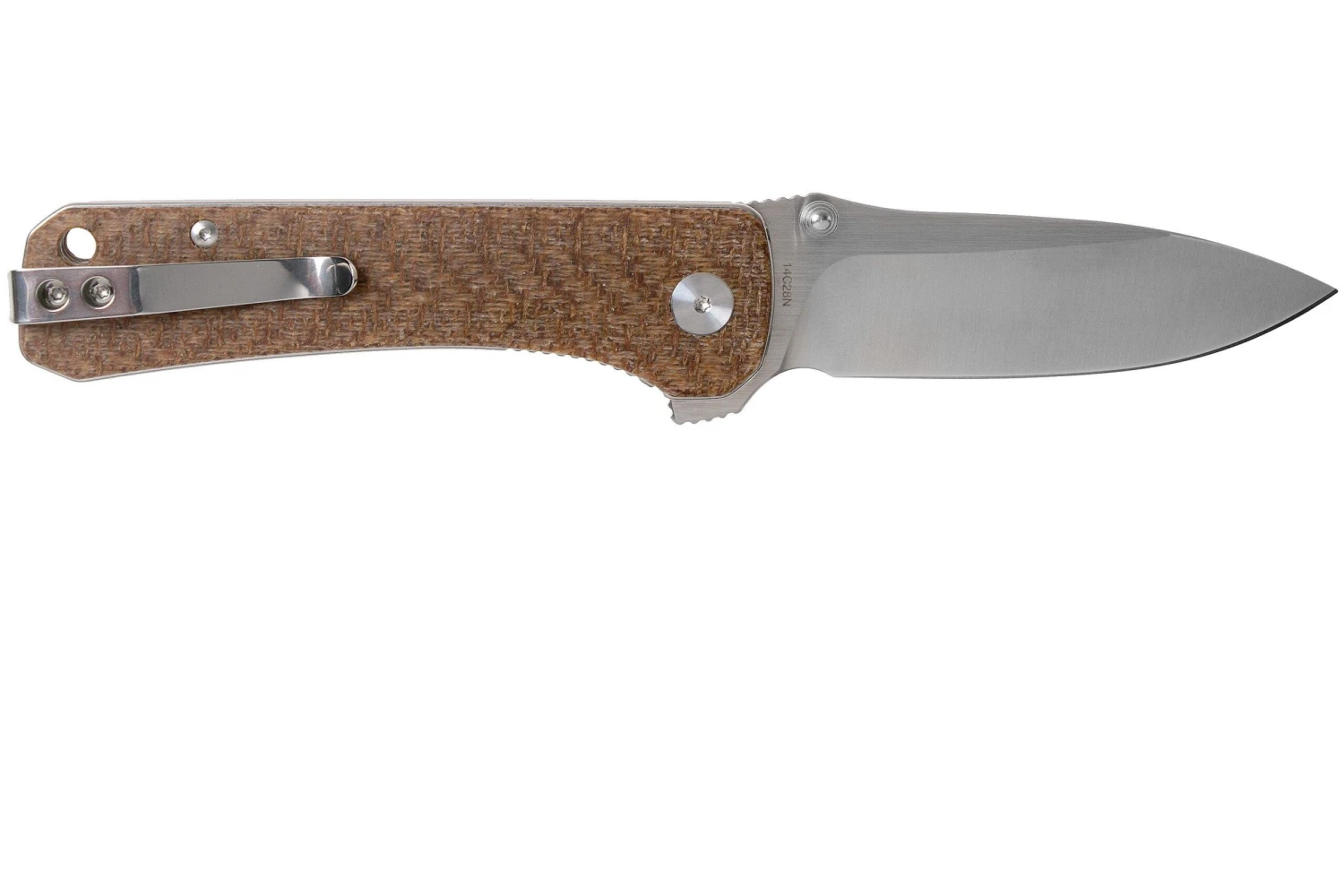 QSP Knife Hawk QS131-G Brown Micarta Couteau De Poche 2 QSP Knife Hawk QS131-G Brown Micarta Couteau De Poche – Image 2