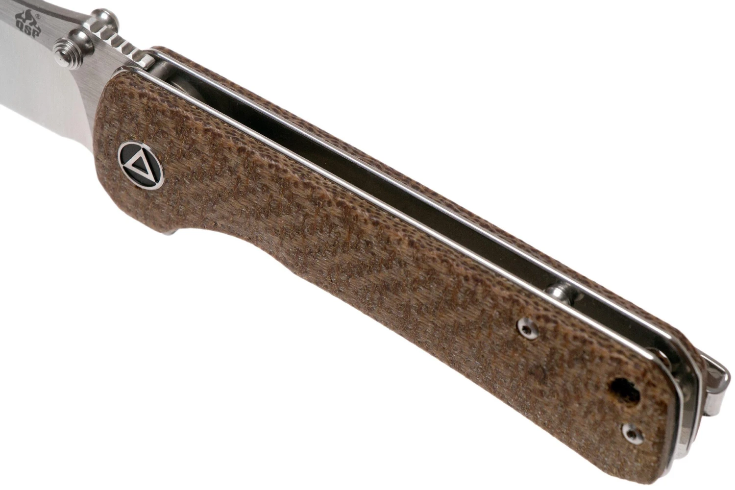 QSP Knife Hawk QS131-G Brown Micarta Couteau De Poche 7 QSP Knife Hawk QS131-G Brown Micarta Couteau De Poche – Image 7