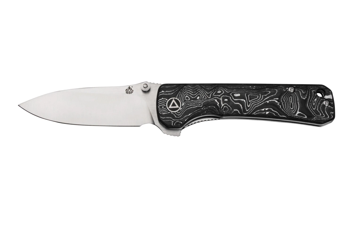 QSP Knife Hawk QS131-S Satin, Aluminum Foil Carbonfiber Couteau De Poche 1 QSP Knife Hawk QS131-S Satin, Aluminum Foil Carbonfiber Couteau De Poche
