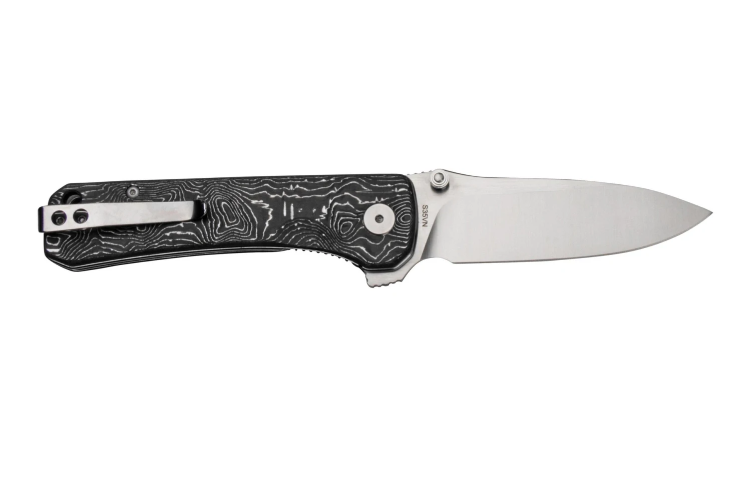 QSP Knife Hawk QS131-S Satin, Aluminum Foil Carbonfiber Couteau De Poche 2 QSP Knife Hawk QS131-S Satin, Aluminum Foil Carbonfiber Couteau De Poche – Image 2