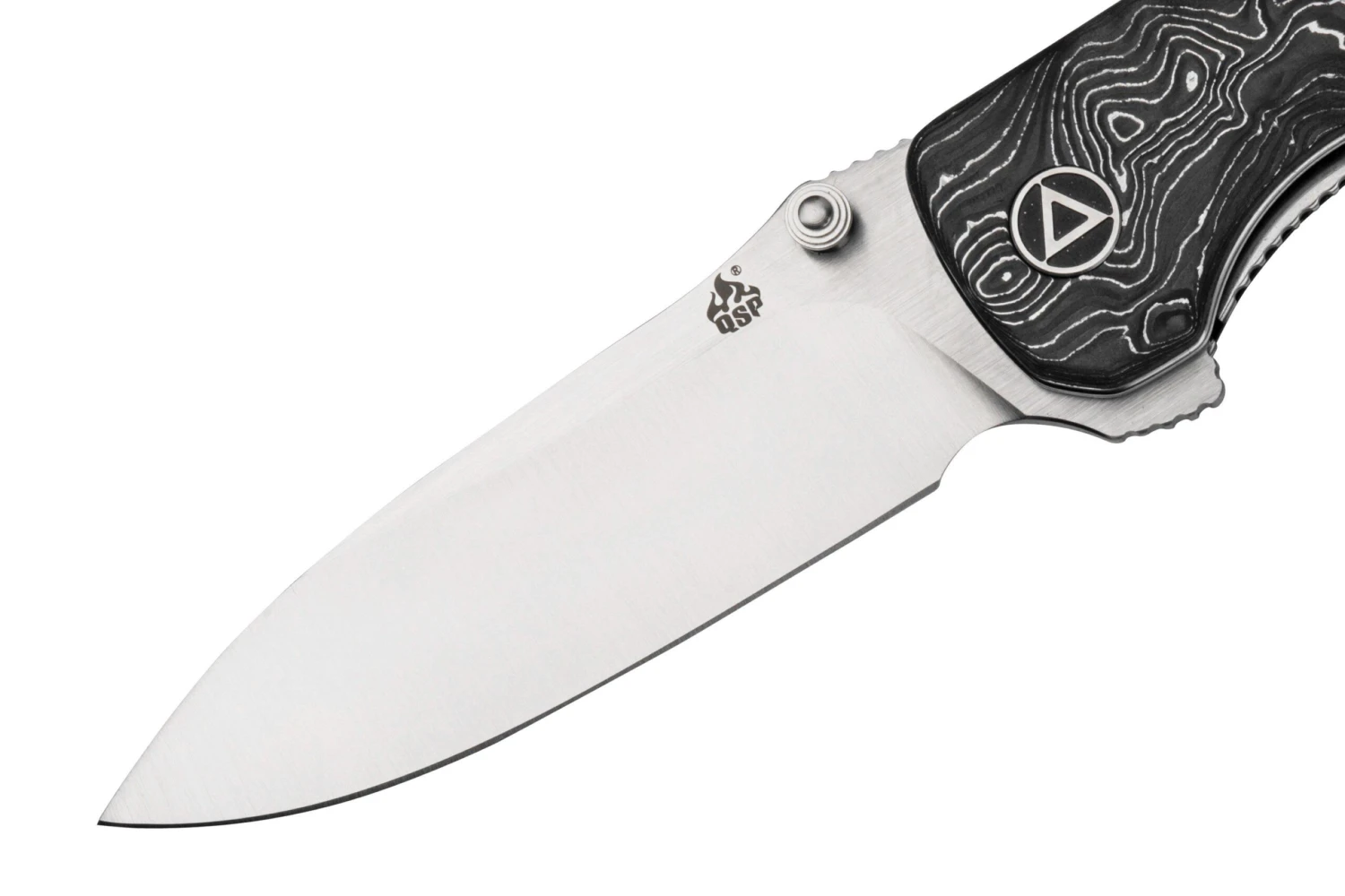 QSP Knife Hawk QS131-S Satin, Aluminum Foil Carbonfiber Couteau De Poche 3 QSP Knife Hawk QS131-S Satin, Aluminum Foil Carbonfiber Couteau De Poche – Image 3