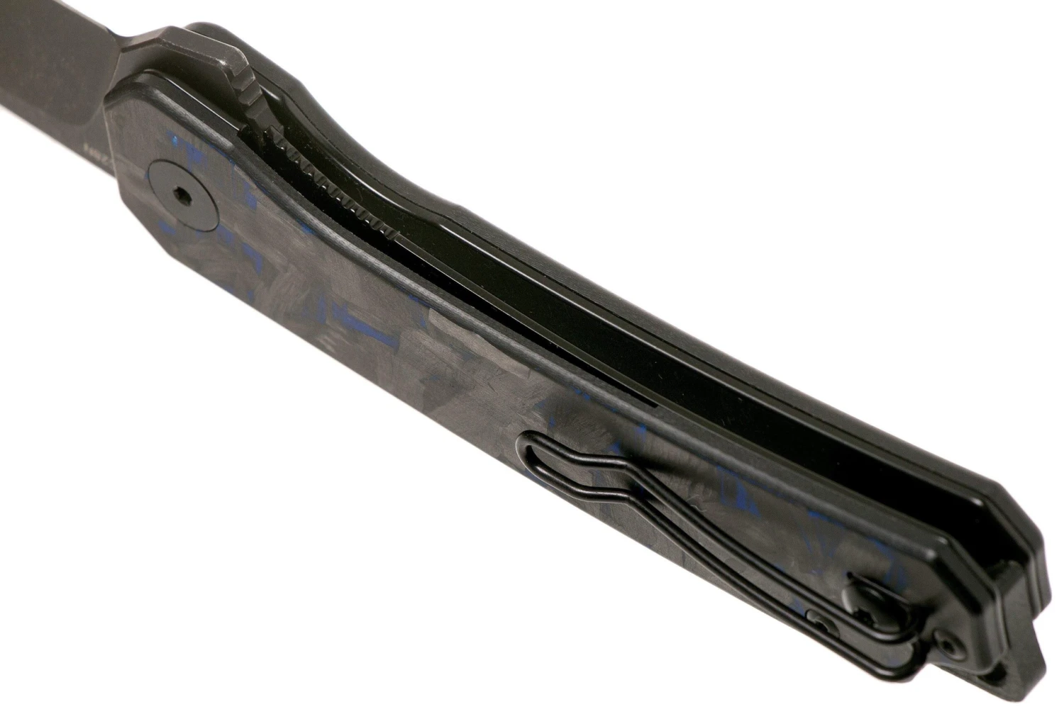 QSP Knife Osprey QS139-G2 Blue Shredded Carbonfiber, Blackwashed, Couteau De Poche 5 QSP Knife Osprey QS139-G2 Blue Shredded Carbonfiber, Blackwashed, Couteau De Poche – Image 5