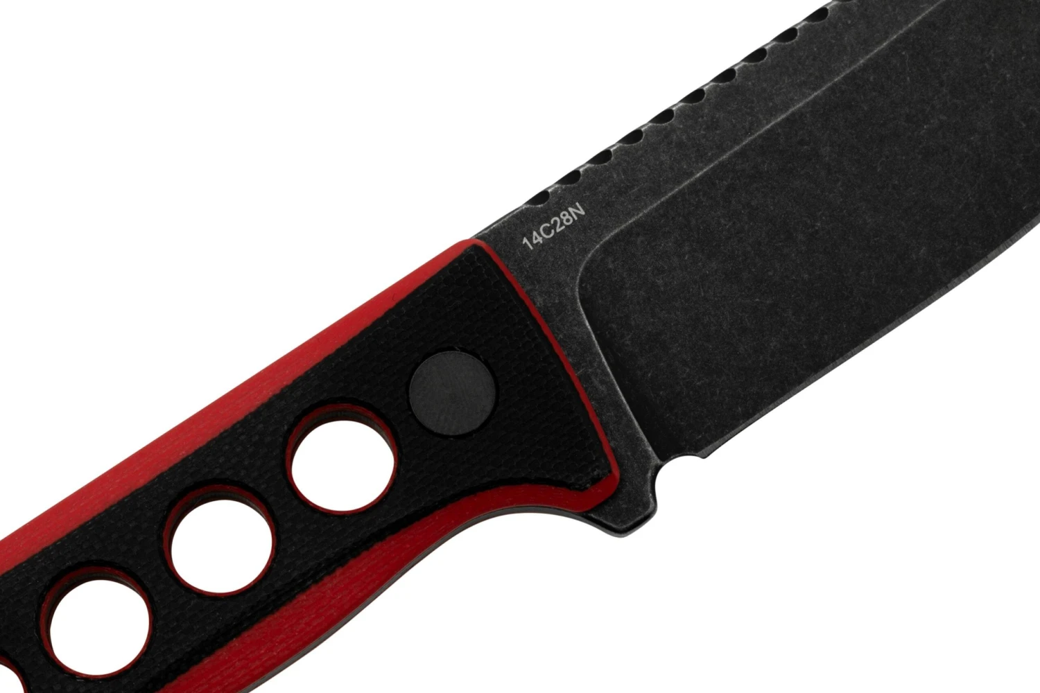 QSP Knife Canary QS141-B2 Blackwashed, Black Red G10, Couteau De Cou 5 QSP Knife Canary QS141-B2 Blackwashed, Black Red G10, Couteau De Cou – Image 5