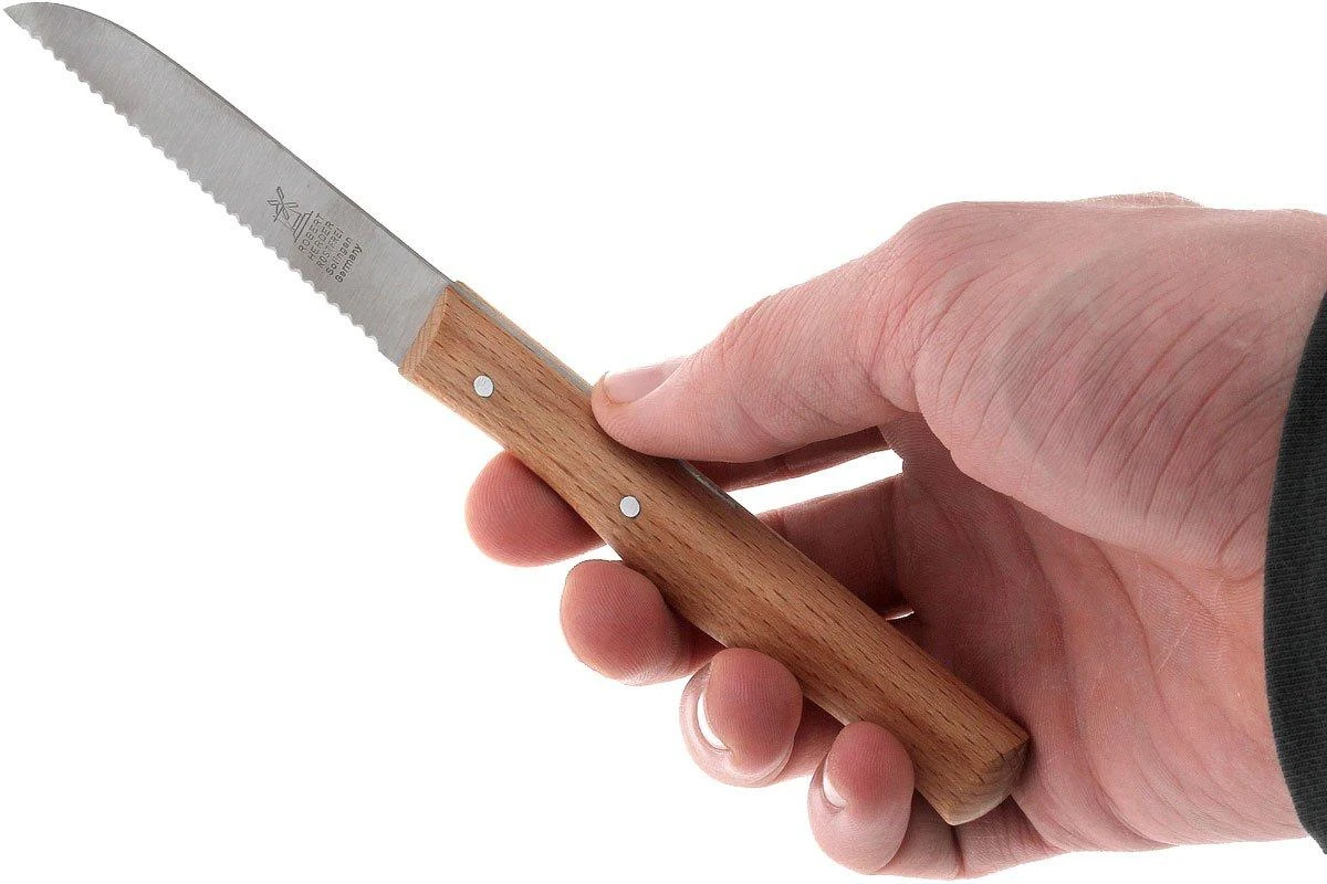Robert Herder Couteau à Légumes Dentelée En Acier Inoxydable, Hêtre 4 Robert Herder Couteau à Légumes Dentelée En Acier Inoxydable, Hêtre – Image 4