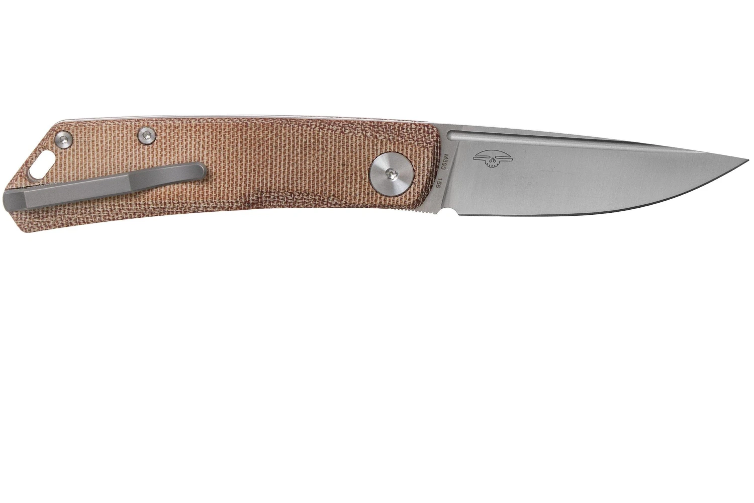 Real Steel Luna Premium II M390, Natural Micarta 7007P Knivesandtools Exclusive Couteau De Poche Slipjoint 2 Real Steel Luna Premium II M390, Natural Micarta 7007P Knivesandtools Exclusive Couteau De Poche Slipjoint – Image 2