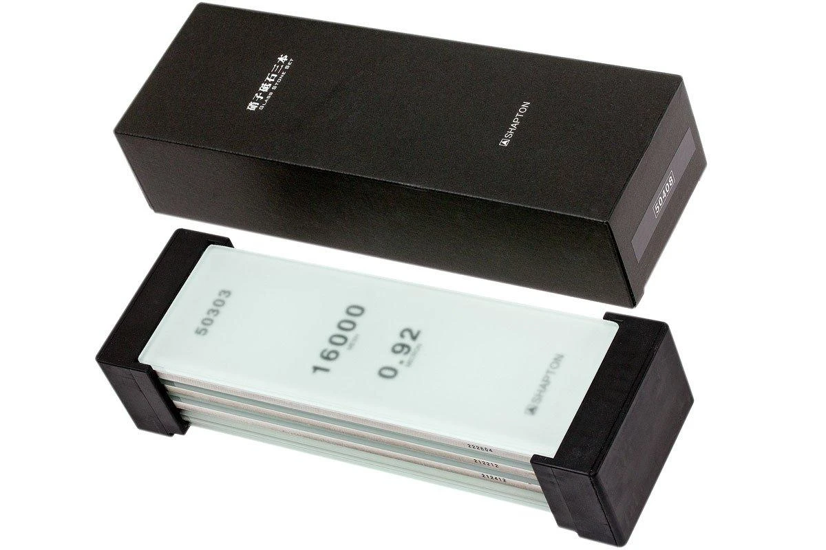 Shapton Glass Stone HR Set Pierres à Aiguiser 500, 2000 Et 16000 Grit, 50408 4 Shapton Glass Stone HR Set Pierres à Aiguiser 500, 2000 Et 16000 Grit, 50408 – Image 4