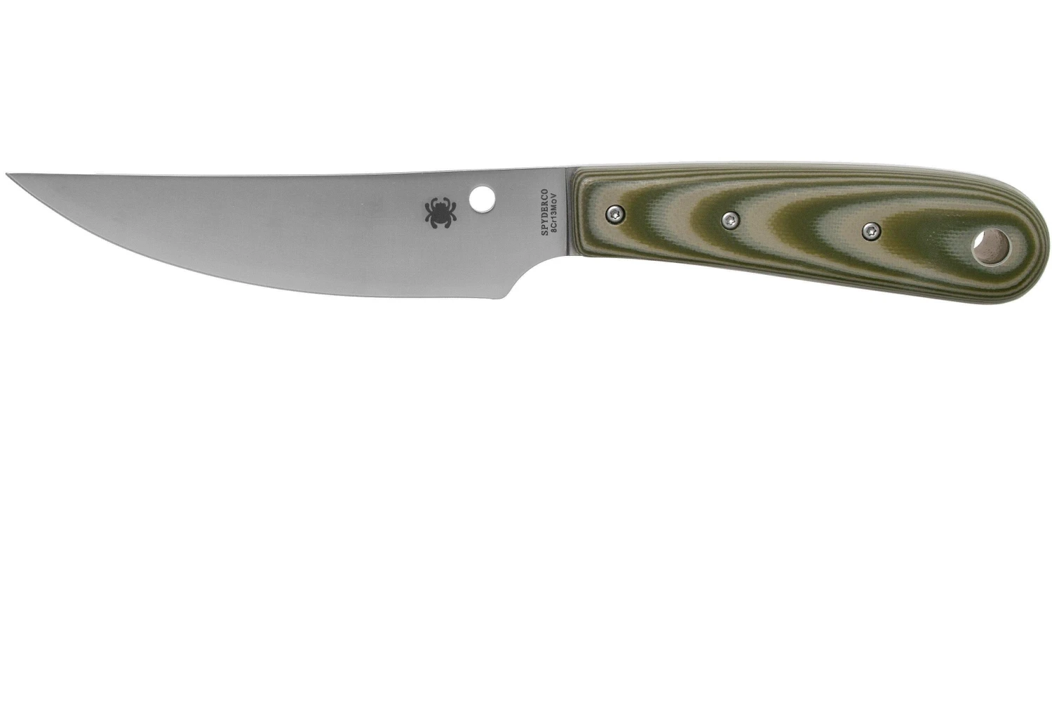 Spyderco Bow River FB64GPOD OD Green Couteau Fixe, Phil Wilson Design 1 Spyderco Bow River FB64GPOD OD Green Couteau Fixe, Phil Wilson Design