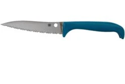 Spyderco Counter Puppy Couteau à Tomates Dentelé Bleu, K20SBL