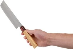 Sakai Takayuki Nakiri 33-Layer Damascus Hammered WA 16 Cm 11 Sakai Takayuki Nakiri 33-Layer Damascus Hammered WA 16 Cm -Couteaux Soldes Boutique TA07473 06 sakai takayuki