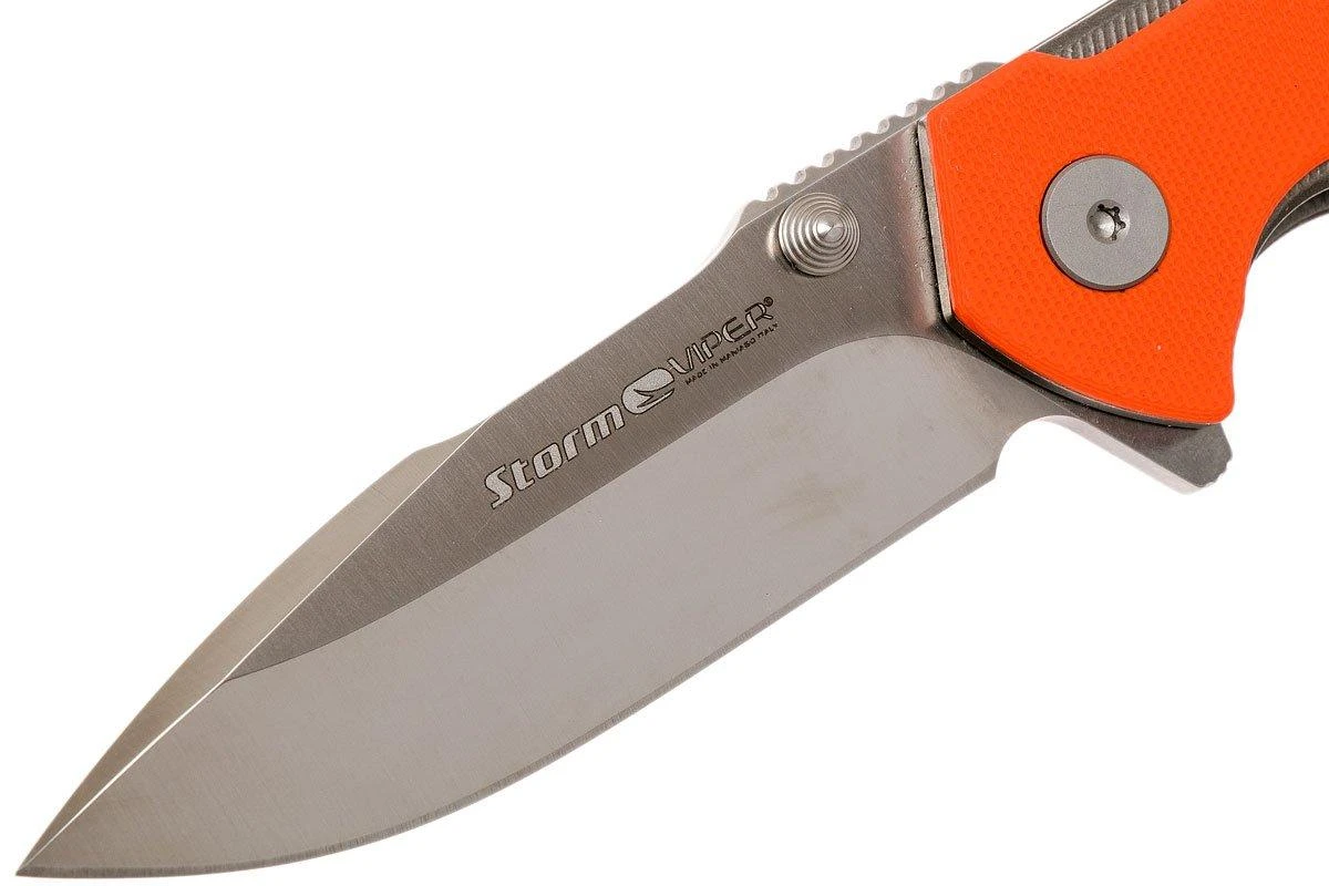 Viper Storm V5954GO Orange G10 - Satin, Rick Hinderer Design 3 Viper Storm V5954GO Orange G10 - Satin, Rick Hinderer Design – Image 3