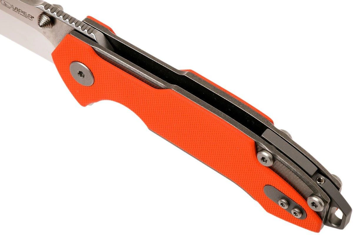 Viper Storm V5954GO Orange G10 - Satin, Rick Hinderer Design 7 Viper Storm V5954GO Orange G10 - Satin, Rick Hinderer Design – Image 7