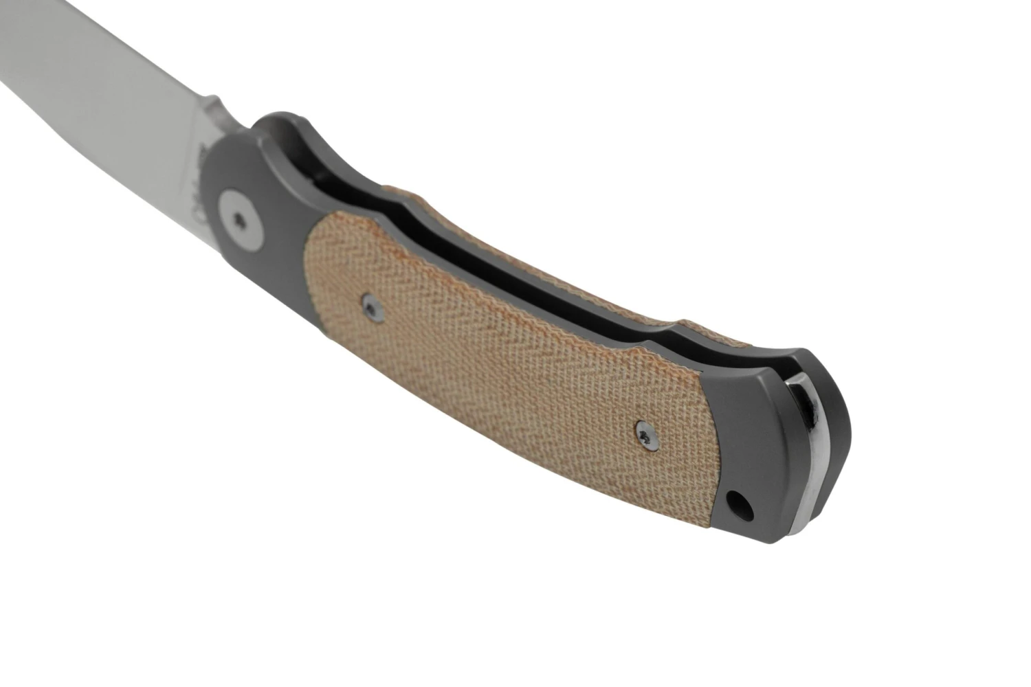 Viper Twin, V6002CN, Satin M390, Couteau De Poche Natural Canvas Micarta, Fabrizio Silvestrelli Design 4 Viper Twin, V6002CN, Satin M390, Couteau De Poche Natural Canvas Micarta, Fabrizio Silvestrelli Design – Image 4