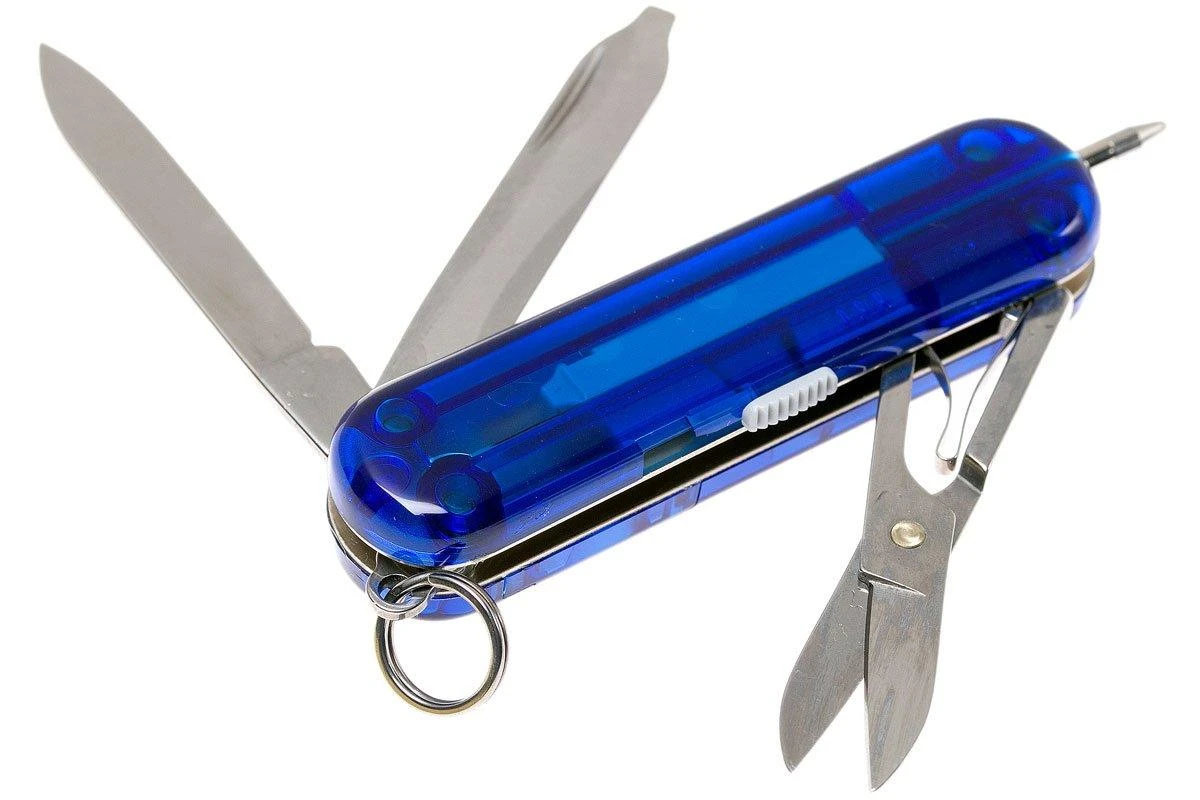 Victorinox Signature Lite Bleu Transparent 0.6226.T2 Couteau Suisse 2 Victorinox Signature Lite Bleu Transparent 0.6226.T2 Couteau Suisse – Image 2