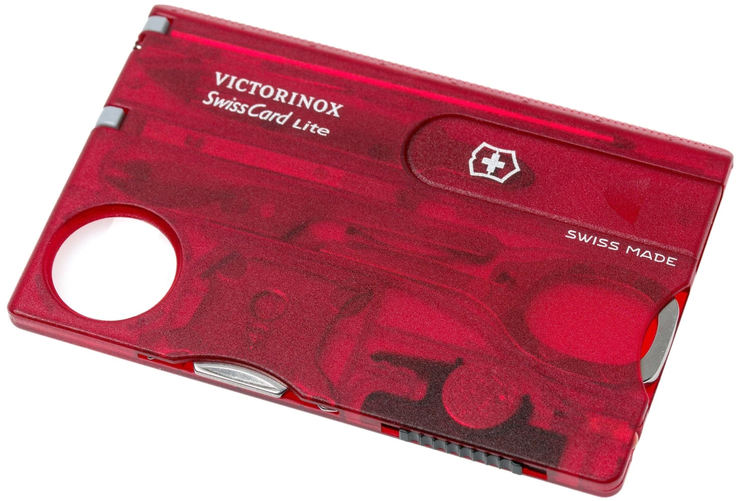 Victorinox SwissCard Lite Rouge Transparent 0.7300.T 1 Victorinox SwissCard Lite Rouge Transparent 0.7300.T