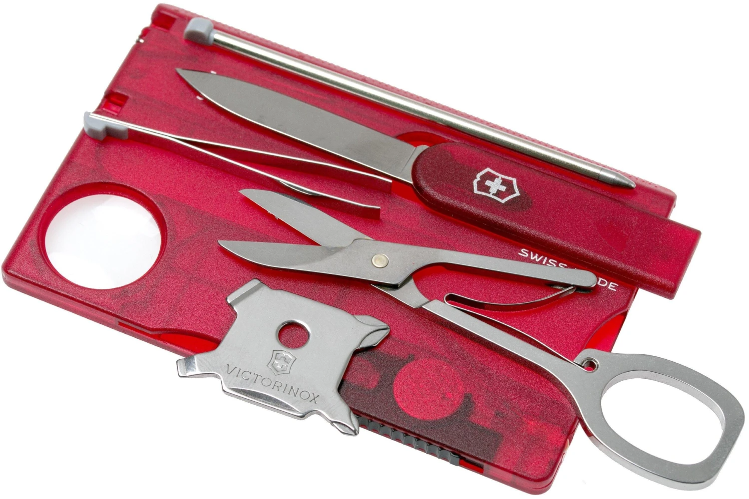 Victorinox SwissCard Lite Rouge Transparent 0.7300.T 2 Victorinox SwissCard Lite Rouge Transparent 0.7300.T – Image 2