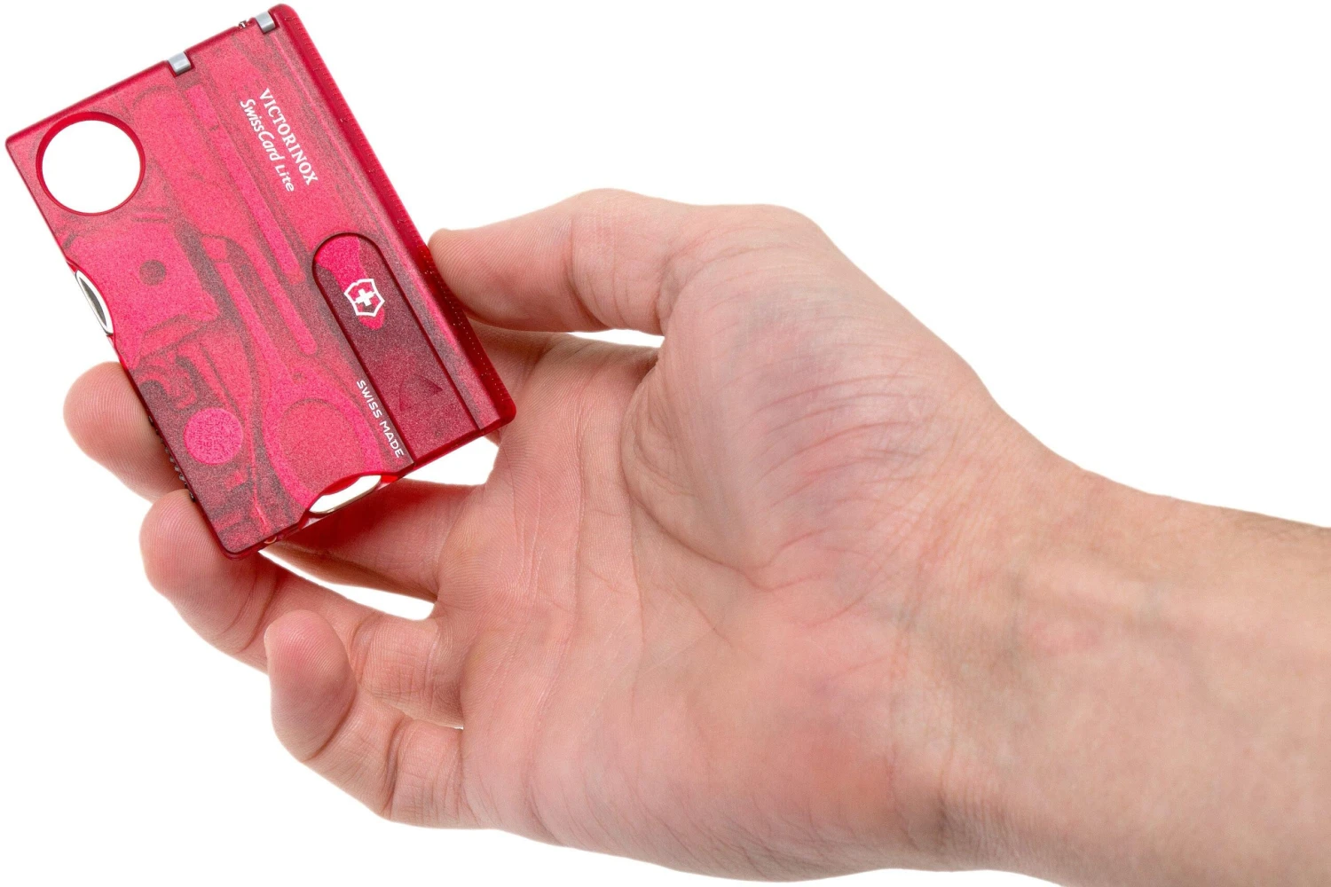 Victorinox SwissCard Lite Rouge Transparent 0.7300.T 5 Victorinox SwissCard Lite Rouge Transparent 0.7300.T – Image 5