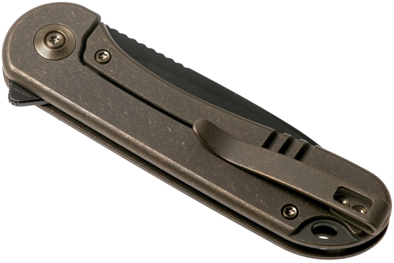 WE Knife Elementum WE18062X-4 Blackwashed, Bronze Titanium Couteau De Poche 4 WE Knife Elementum WE18062X-4 Blackwashed, Bronze Titanium Couteau De Poche – Image 4