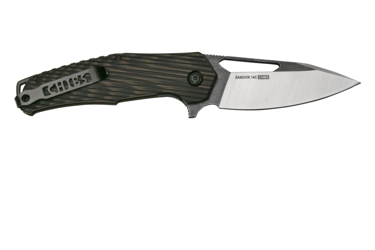 Willumsen Chibs CH21TTA Tan & Black, Couteau De Poche 2 Willumsen Chibs CH21TTA Tan & Black, Couteau De Poche – Image 2