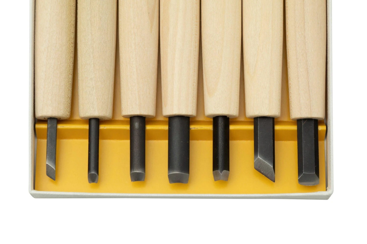 Yoshiharu Y-7 Mitomoto Couteaux à Bois Japonais, Set De 7 3 Yoshiharu Y-7 Mitomoto Couteaux à Bois Japonais, Set De 7 – Image 3